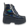 19 Botas De Plataforma Con Cierre Tornasol Negro #3000