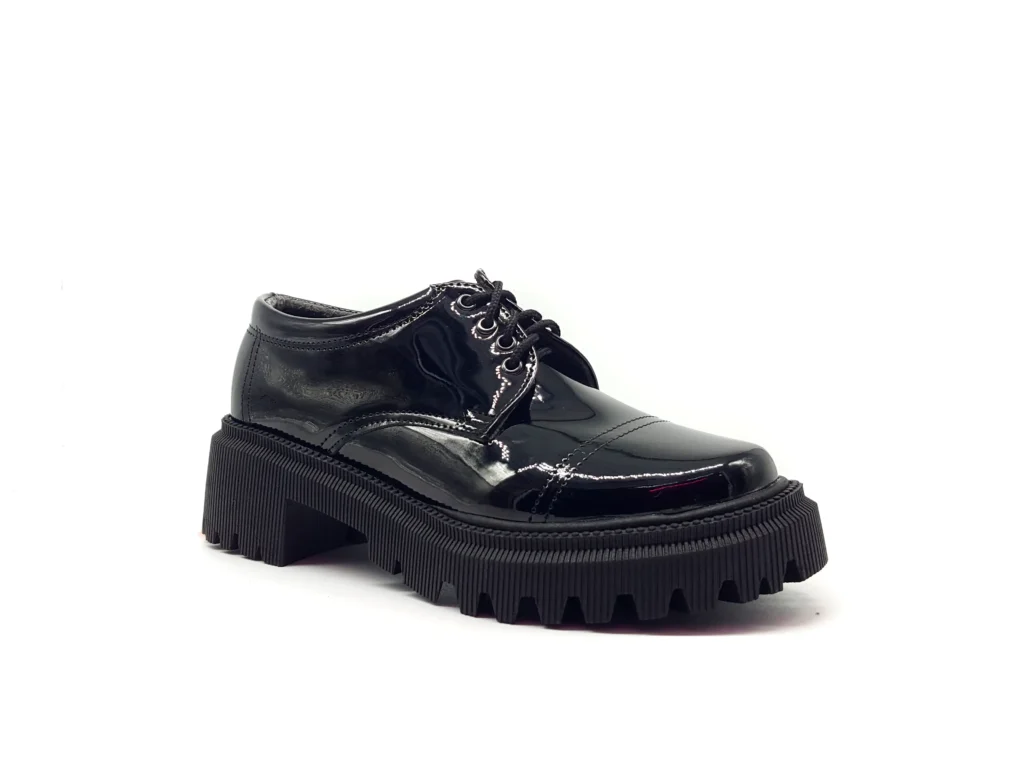 Zapatos Choclos Charol Negro #250