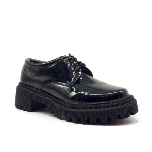 Zapatos Choclos Charol Negro #250