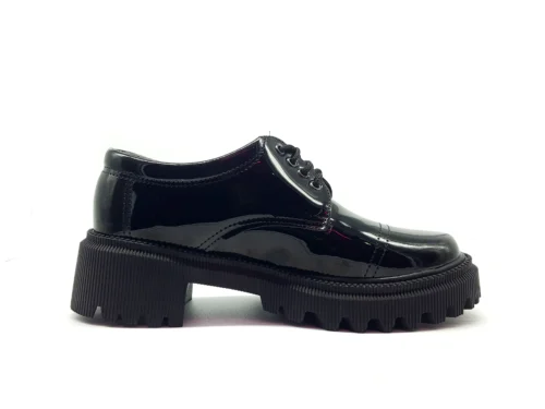 Zapatos Choclos Charol Negro #250