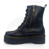 Botas De Plataforma Con Cierre Cobrizo Vinipiel Negro #400