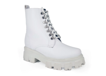 Botas De Plataforma Vinipiel Blanco #500