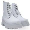 Botas De Plataforma Vinipiel Blanco #500
