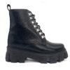 Botas De Plataforma Vinipiel Negro #500