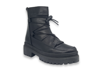 Botas Con Lazos Vinipiel Negro #800
