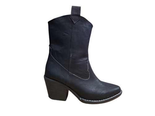 Botas Vaqueras Vinipiel Negro #777