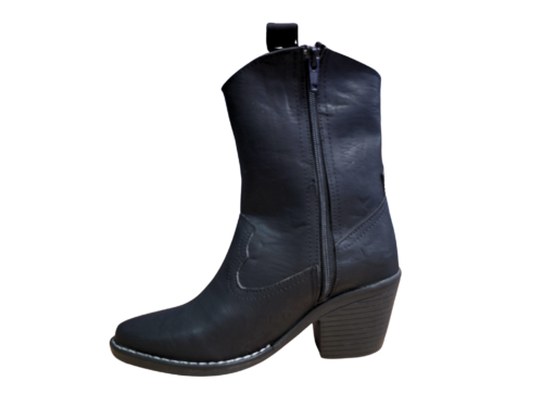 Botas Vaqueras Vinipiel Negro #777